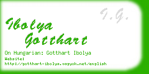 ibolya gotthart business card